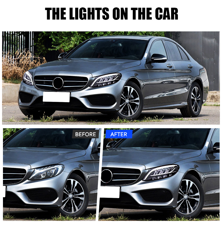 Mercedes Benz Headlights BC-A142 For BENZ W205 C180 C200 (2018–2020) OEM Head Lamp 18 Mercedes Benz Headlights