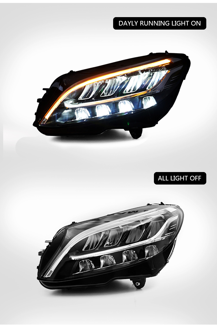 Mercedes Benz Headlights BC-A142 For BENZ W205 C180 C200 (2018–2020) OEM Head Lamp 20 Mercedes Benz Headlights