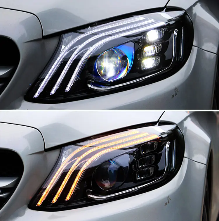 A142M LED Headlights for BENZ W205 C180 C200 C260 2015–2021 21 LED Headlights