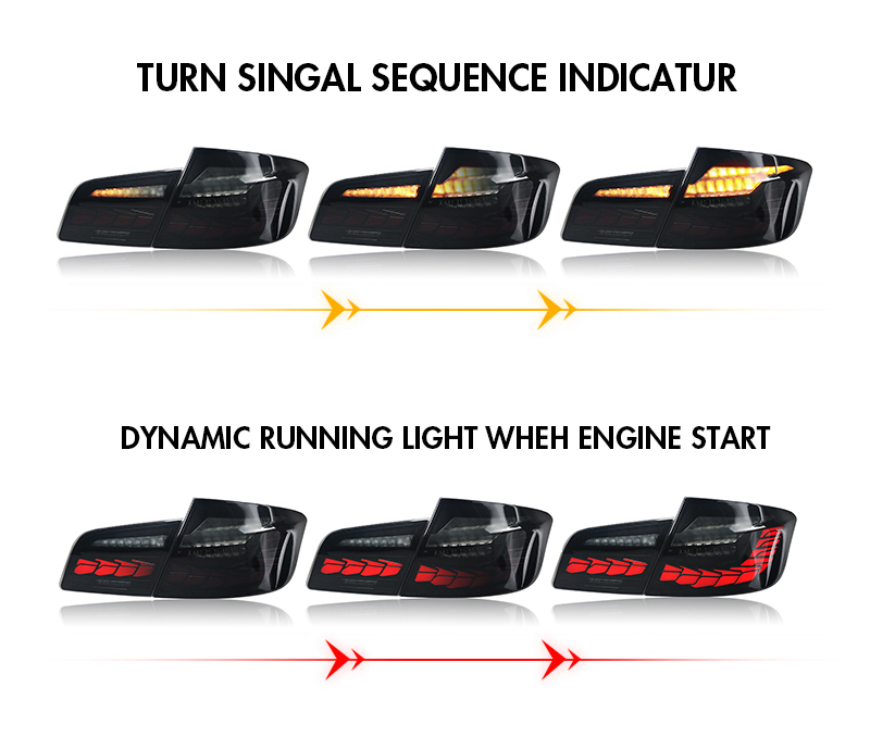BMW 5 Series Tail Lights BM-B132B For BMW 5-Series F10 F18 (2011–2017) Tail Lamp 17 Tail Light