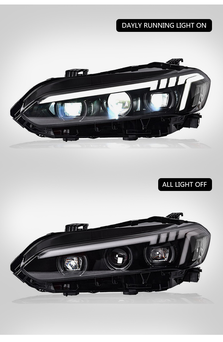 A168 Head Lamp Headlight for Honda Civic 2022 Head Lamp 18 Head Lamp Headlight