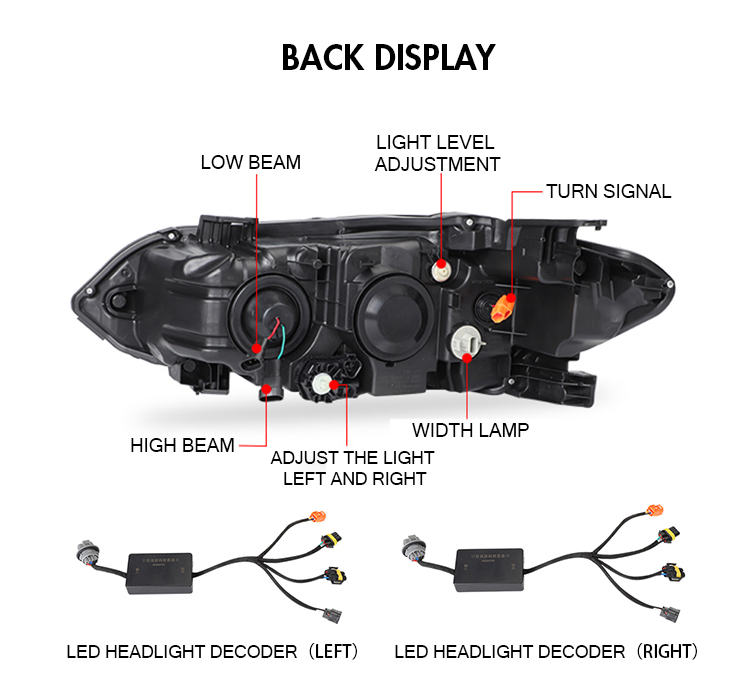 A168 Head Lamp Headlight for Honda Civic 2022 Head Lamp 19 Head Lamp Headlight