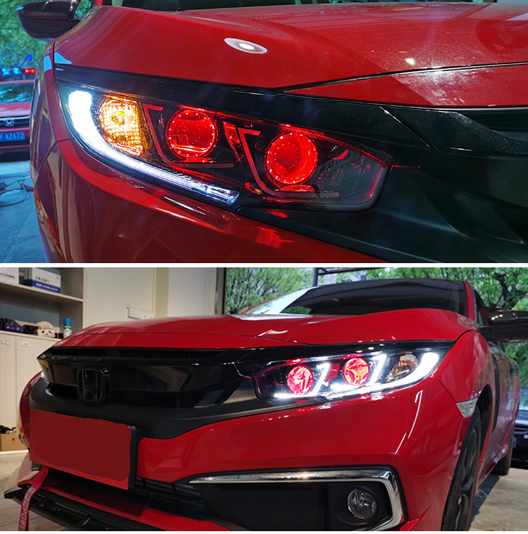 Honda Civic Headlights SY-A149 For Honda Civic (2016–2020) Head Lamp 24 Civic Headlights