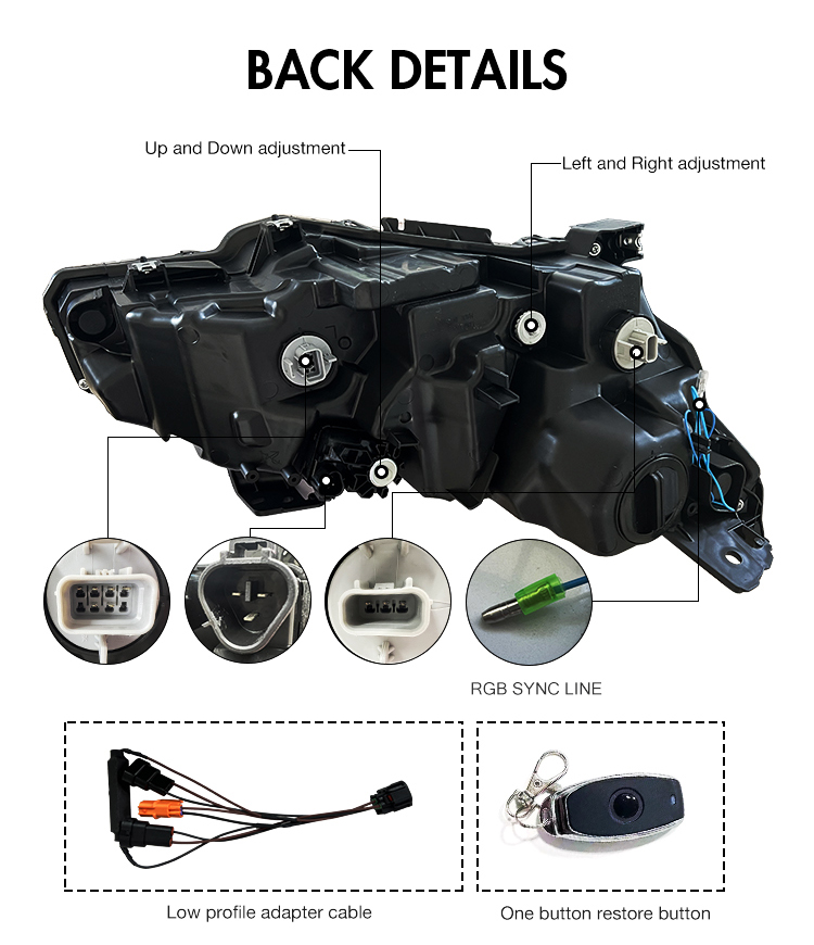 A110B-RGB Car Front for Honda Civic Headlights 2016-2021 23 Honda Civic Headlights