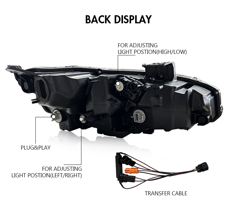 A110B Head Lamp Upgrade LED Headlights for Honda Civic 2016–2021 20 LED Headlights