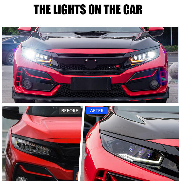 SY-A110 for Honda Civic 2016-2020 Head Lamp 12 Head Lamp
