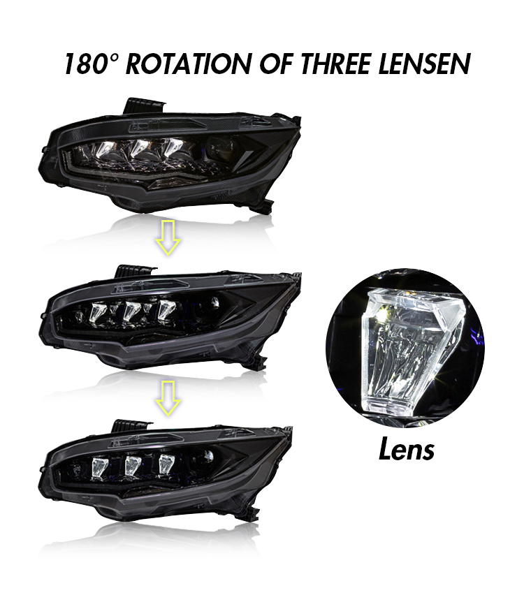 SY-A110 for Honda Civic 2016-2020 Head Lamp 14 Head Lamp