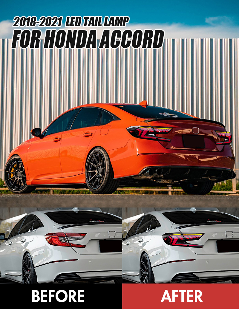 Honda Accord Tail Lights YG-B108R For Honda Accord (2018–2021) Tail Lamp 13 Accord Tail Lights