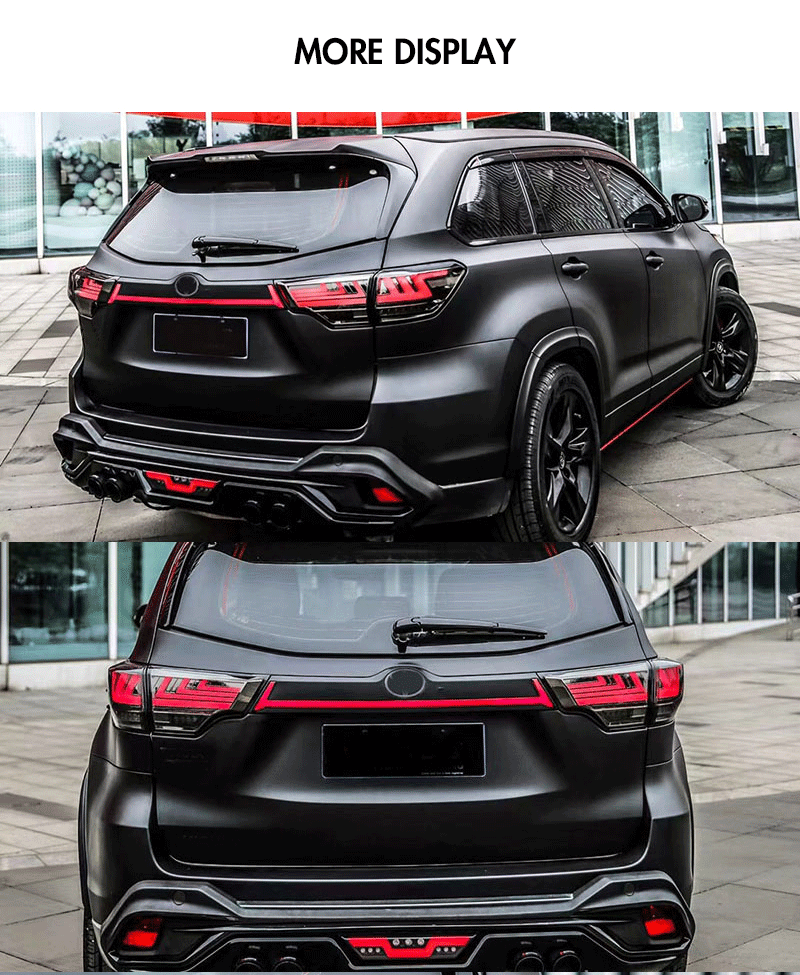 HLD-B104 LED Tail Lights for Toyota Highlander 2014–2019 19 LED Tail Light
