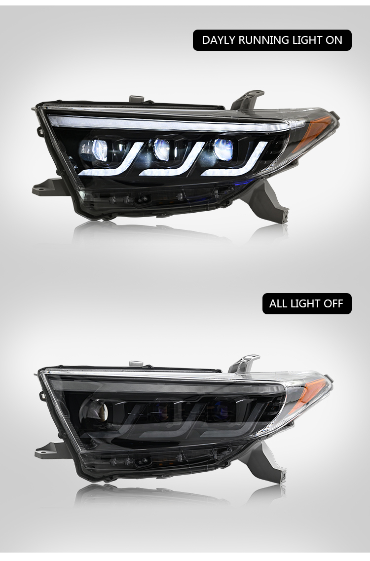 Toyota Highlander Headlights HLD-A302 For Toyota Highlander (2012–2014) Head Lamp 18 Highlander Headlights