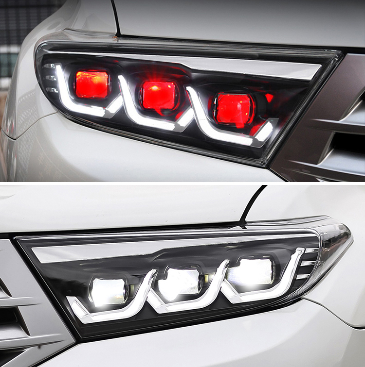 Faros delanteros Toyota Highlander TT-HLD-A166 / TT-HLD-A166-E para Toyota Highlander (2012–2014) Lámpara de cabeza 24 Highlander Headlights