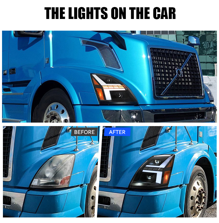VNL-A206 Faro anteriore a LED per Volvo VNolvVNLN /VNML /VNXM / VNX 16 LED Headlight