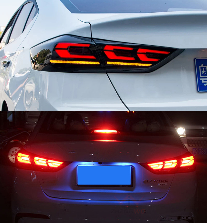 Luces traseras LED B114B para Hyundai Elantra 2015–2018018 18 LED Tail Lights