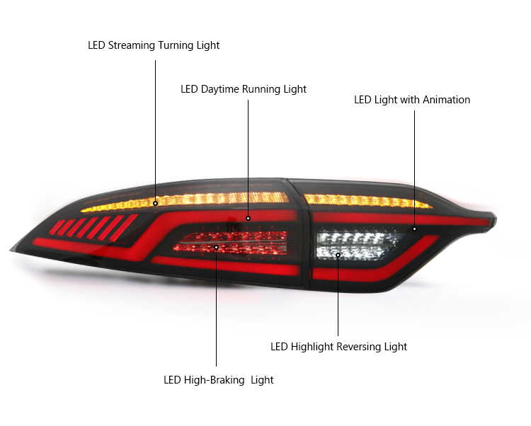 Toyota Corolla Tail Lights LL-B105B For Toyota US Corolla (2020–2023) Sequential Tail Lamp 18 Corolla Tail Lights