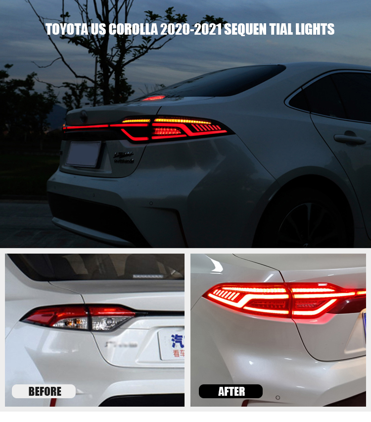 Toyota Corolla Tail Lights LL-B105B For Toyota US Corolla (2020–2023) Sequential Tail Lamp 13 Corolla Tail Lights