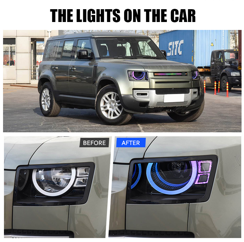 LHWS-A533-RGB-ZT RGB Headlight for Land Rover Defender 2020–2025 28 RGB Headlights