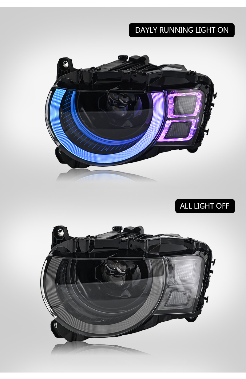 LHWS-A533-RGB-ZT RGB Headlight for Land Rover Defender 2020–2025 30 RGB Headlights