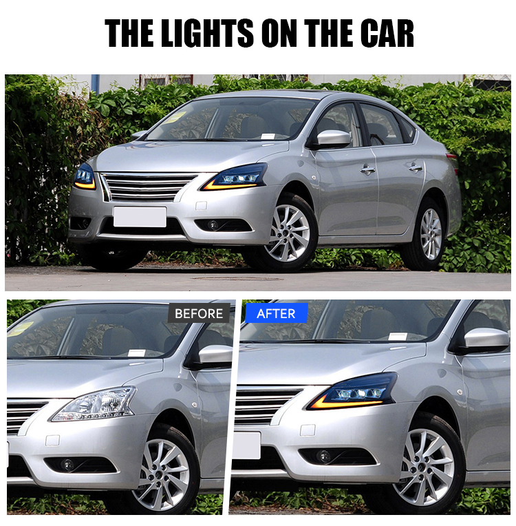 XY-A154 LED Headlights for Nissan Sylphy 2012–2015 18 LED Headlight