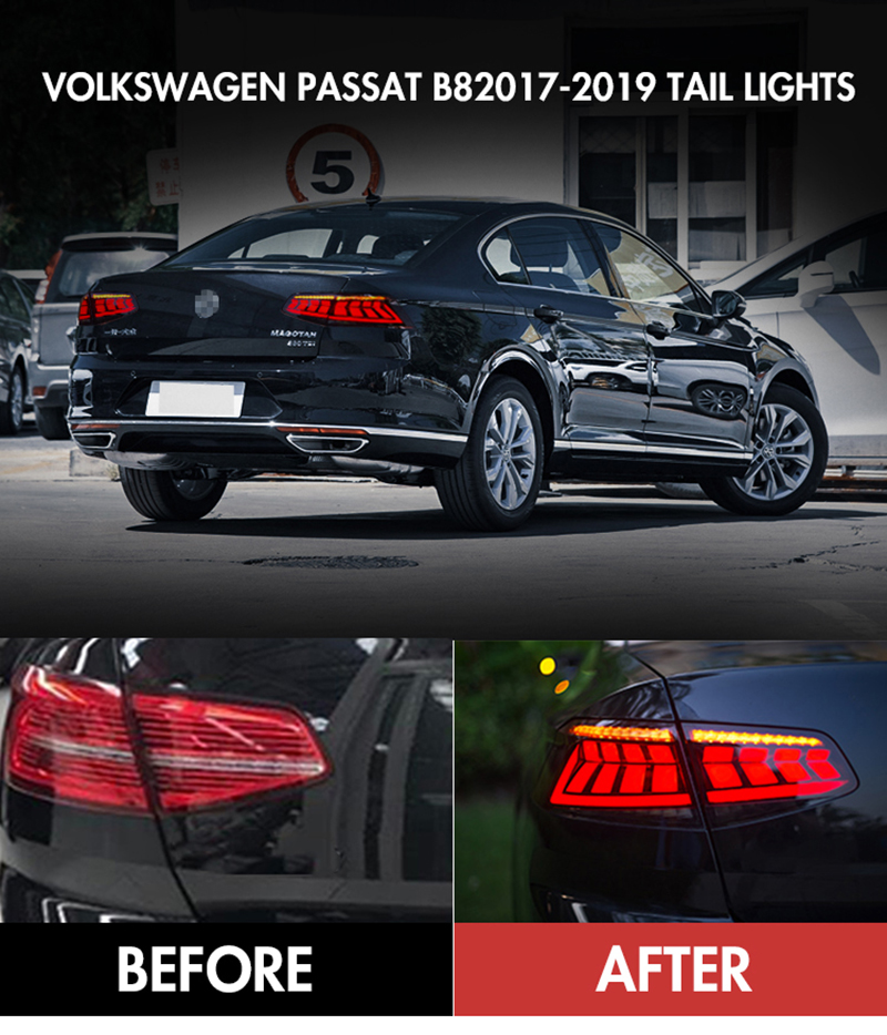 MT-B113 LED Tail Light for Volkswagen Passat B8 2017–2019 17 LED Tail Light