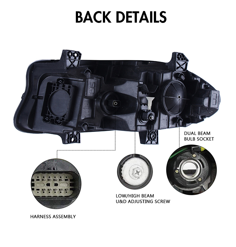 Charger-2033 RGB LED Headlight for Dodge Charger 2015–UP 22 RGB LED Headlight