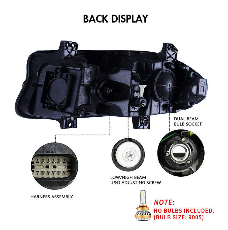 Charger-2033 LED Headlights for Dodge Charger 2015–UP 21 LED Headlight