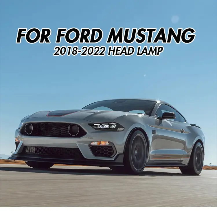 Ford-A202 LED Headlights for Ford Mustang 2018–2023 13 LED Headlights