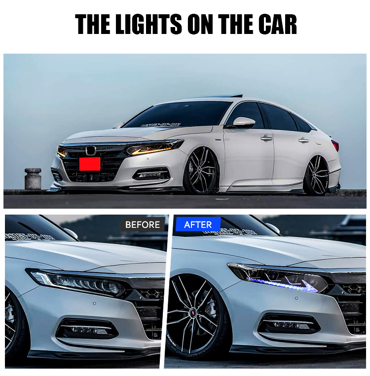 A143 LED Headlights for Honda Accord 2018–2022 17 LED Headlight