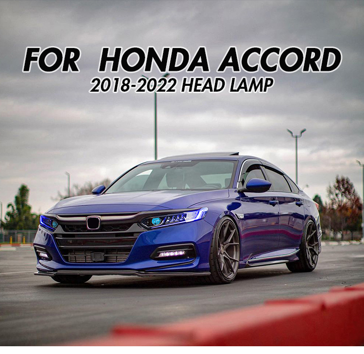 Honda Accord Headlights TT-YG-A150 (Blue) / TT-YG-A151 (Red) For Honda Accord (2018–2021) Head Lamp 17 Accord Headlights