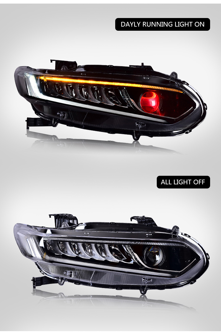 Honda Accord Headlights TT-YG-A150 (Blue) / TT-YG-A151 (Red) For Honda Accord (2018–2021) Head Lamp 20 Accord Headlights