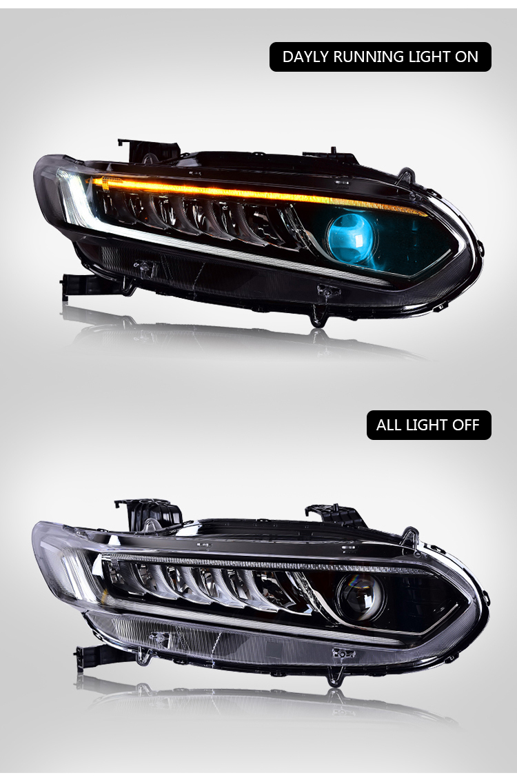 Honda Accord Headlights TT-YG-A150 (Blue) / TT-YG-A151 (Red) For Honda Accord (2018–2021) Head Lamp 21 Accord Headlights