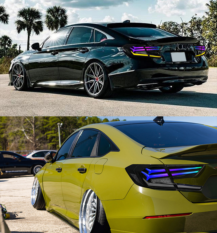 Luci posteriori a LED B108-RGB per Honda Accord 2018-20212021 24 RGB LED Tail Lights