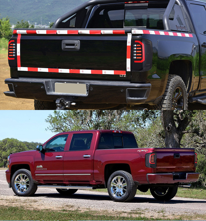 B170B LED Tail Lights for Chevrolet Silverado 2014–2018 17 LED Tail Light