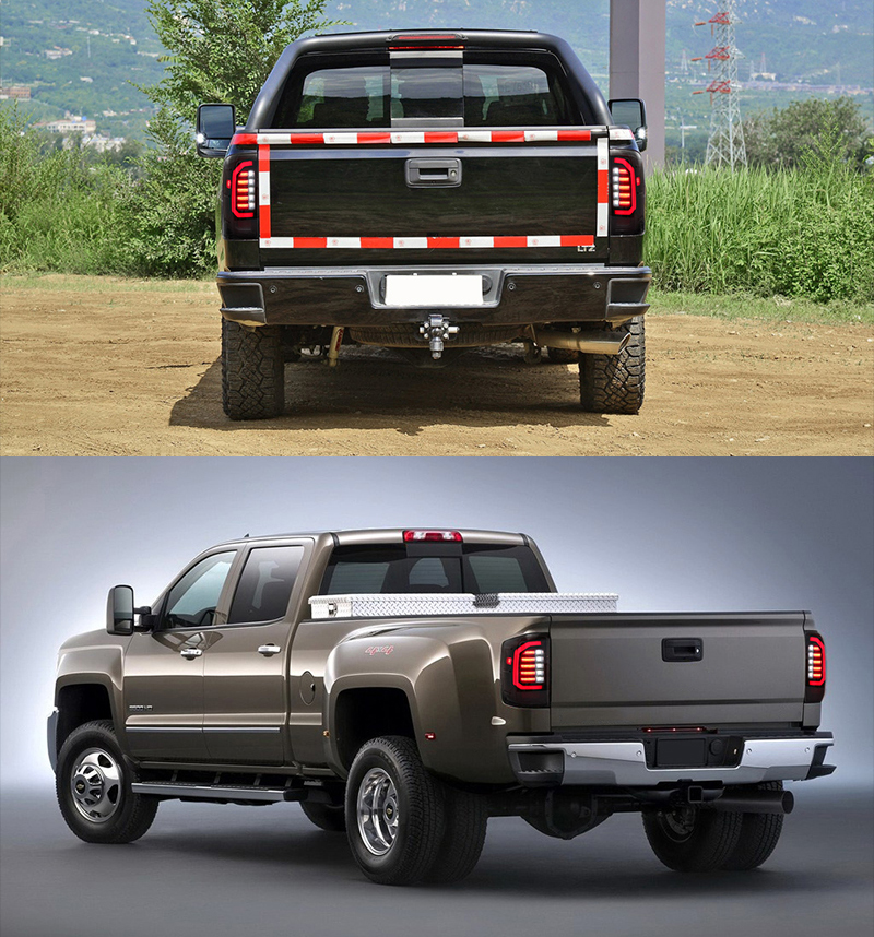 B170B LED Tail Lights for Chevrolet Silverado 2014–2018 18 LED Tail Lights