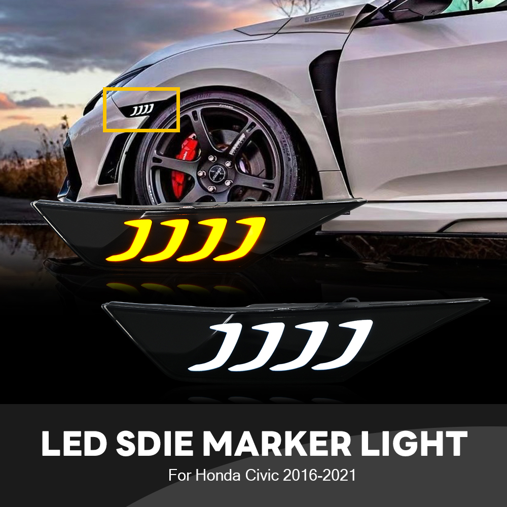 Honda Civic Side Marker Lights sy-S001 For Honda Civic (2016–2021) Side Marker Lamp 17 Civic Side Marker Lights