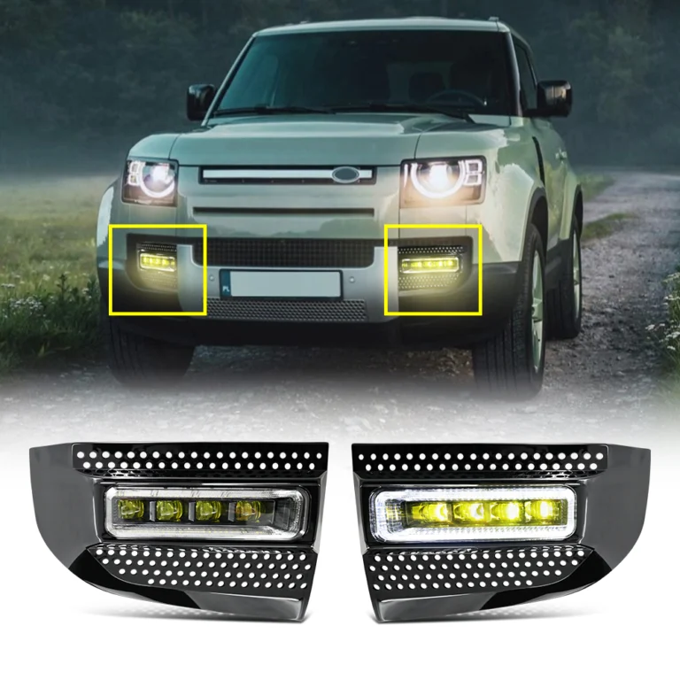 Land Rover Defender Front Fog Lights LHWS-C33-Y (Yellow) For Defender 90 / 110 / 130 (2020–2023) - Detail View