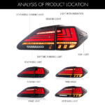 Luces traseras Lexus RX RX-B134 para Lexus RX350 / RX450h (2009–2015) - Miniatura de la galería de productos 7