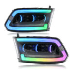Dodge RAM Headlights A207-4T-RGB For RAM 1500 (2009–2018) / 2500 (2010–2018) Head Lamp - Product Gallery Thumbnail 1