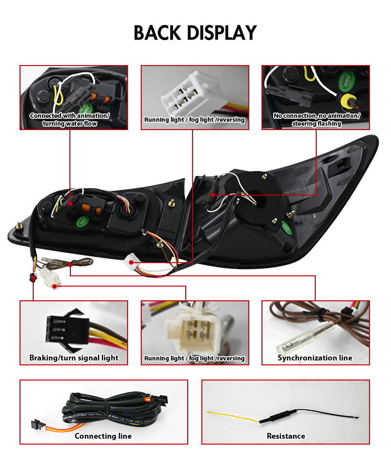 Lexus IS Tail Lights TT-IS-B138 / TT-IS-B138-RGB For Lexus IS250 IS350 IS F (2006–2012) 23 Lexus IS Tail Lights