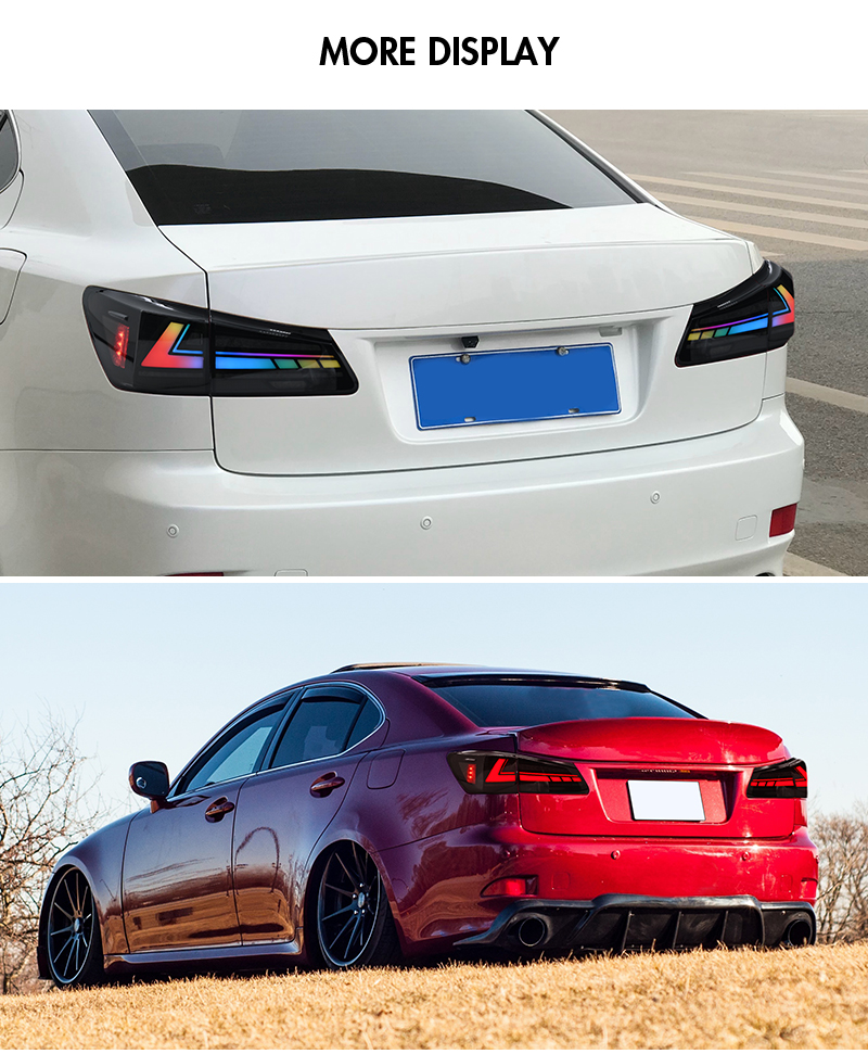 Lexus IS Tail Lights TT-IS-B138 / TT-IS-B138-RGB For Lexus IS250 IS350 IS F (2006–2012) 25 0 07