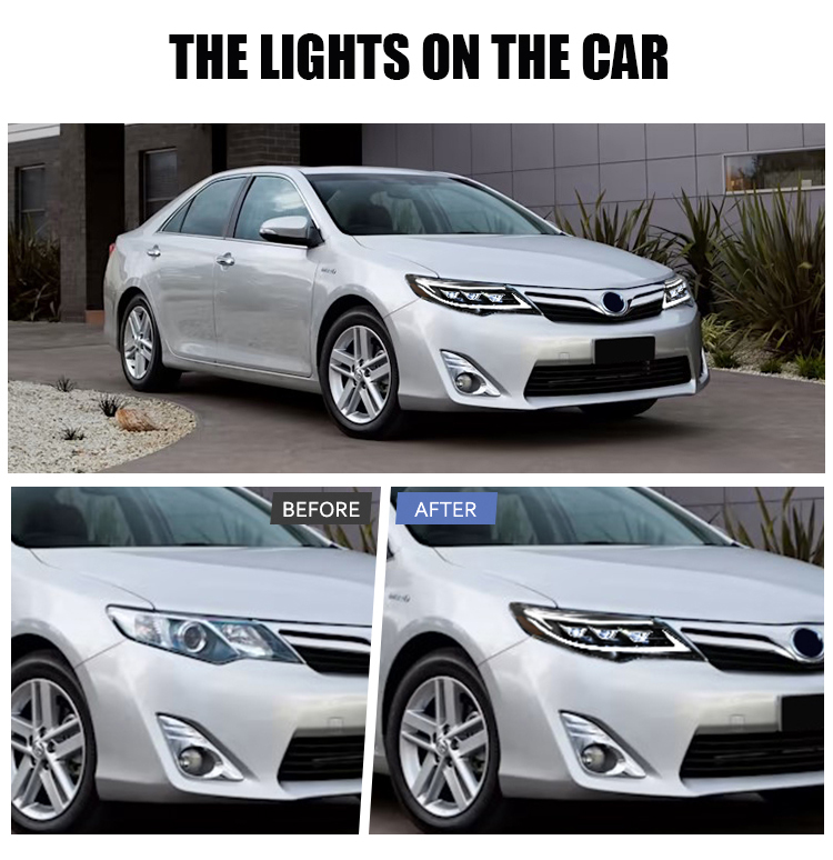 Toyota Camry Headlights CMR-A192B LED Headlamp For Toyota Camry (2012–2014) 7th Gen Pre-Facelift 18 Camry Headlights