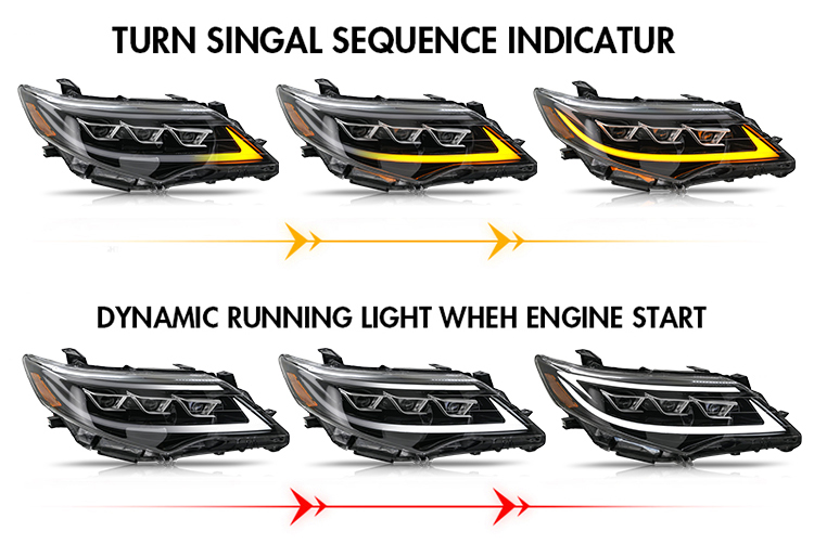 Toyota Camry Headlights CMR-A192B LED Headlamp For Toyota Camry (2012–2014) 7th Gen Pre-Facelift 20 Camry Headlights