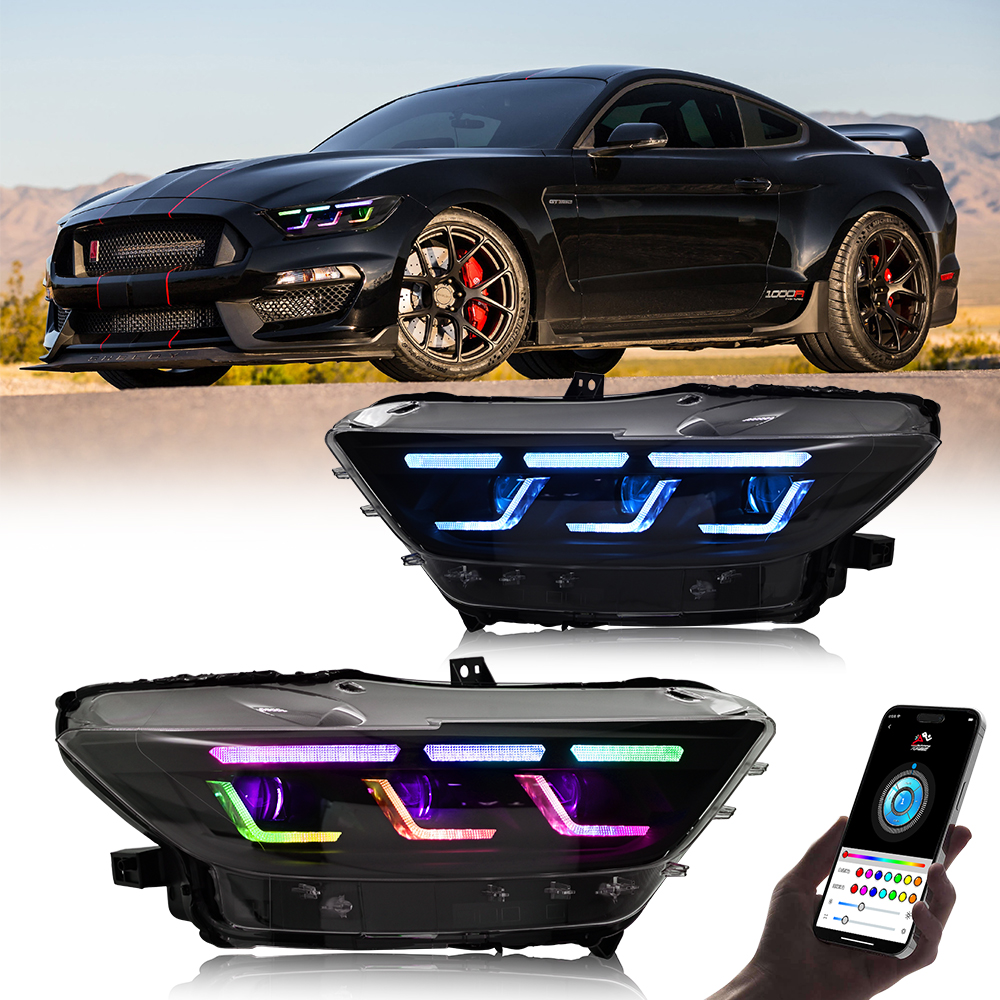 Mustang RGB Headlights