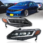 Honda Civic Headlights SY-A285 For Honda Civic (2006–2011) Lampu Kepala - Gambar Kecil Galeri Produk 4