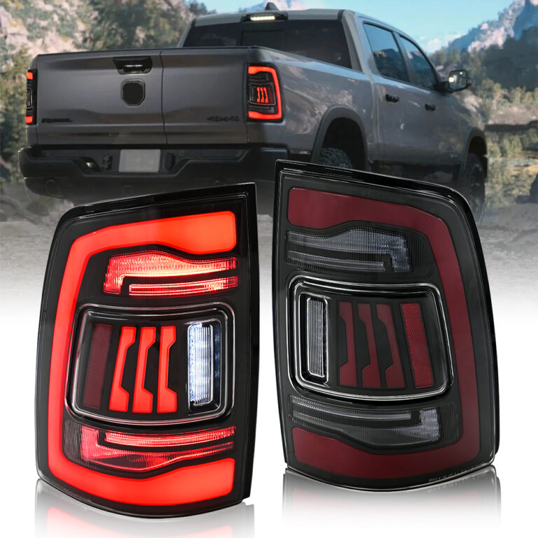 Dodge RAM Tail Lights RAM-B174 For RAM 1500 (2009–2018) & 2500/3500 (2010–2018) - Detail View