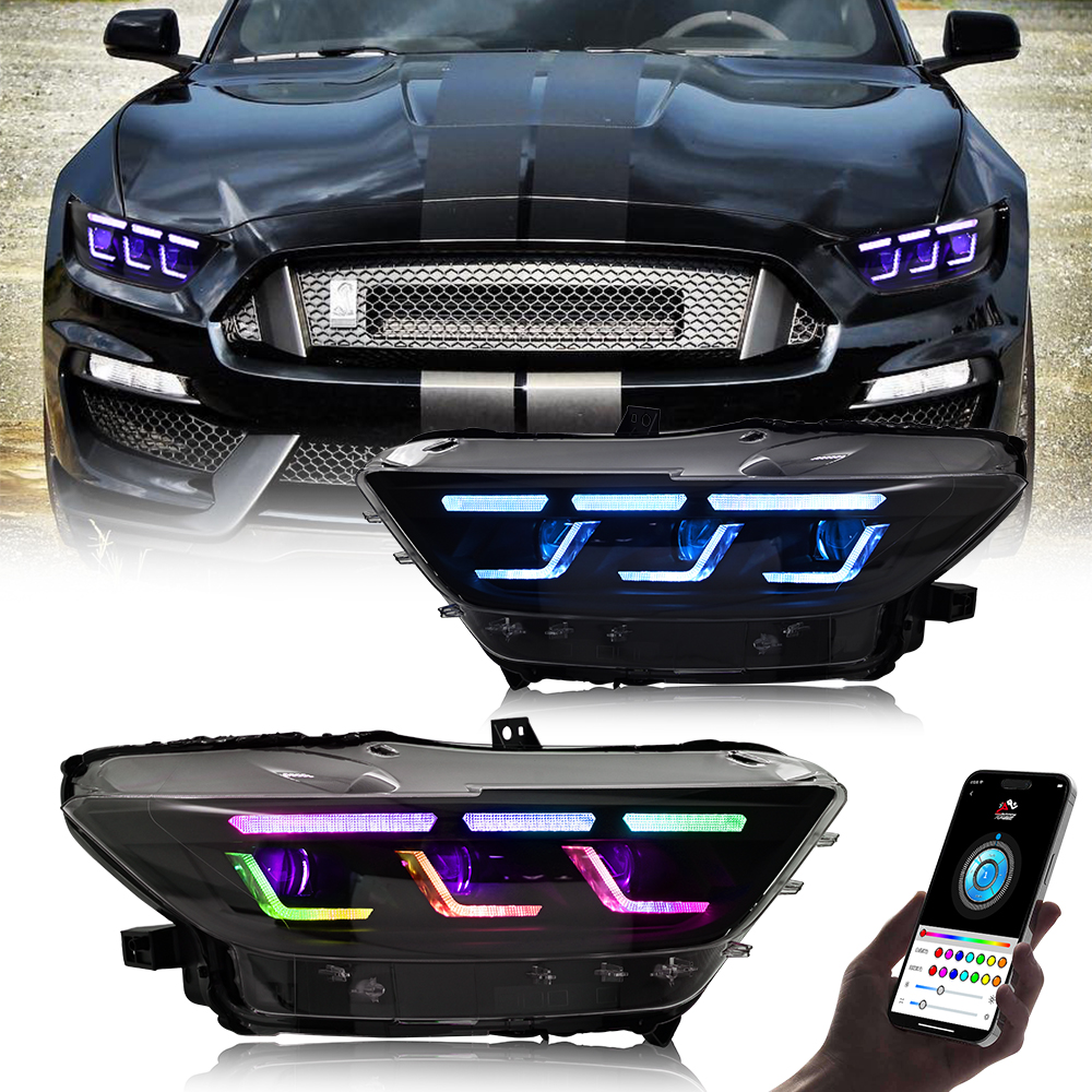 Mustang RGB Headlights