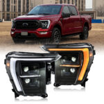 Faros delanteros Ford F150 Serie F150-A500 (ABECEDARIO) Para Ford F150 (2021–2023) Lámpara de cabeza - Miniatura de la galería de productos 2