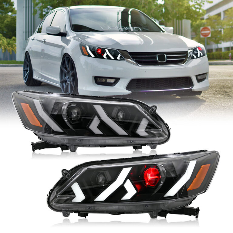 Faróis Honda Accord YG-A502 / YG-A502-E para Honda Accord (2013–2015) 4-Lâmpada principal da porta - Visualização de detalhes