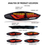 Luci posteriori Ford Fusion MDO-B137L per Ford Fusion (2013–2016) Fanale posteriore a LED - Miniatura della galleria del prodotto 7