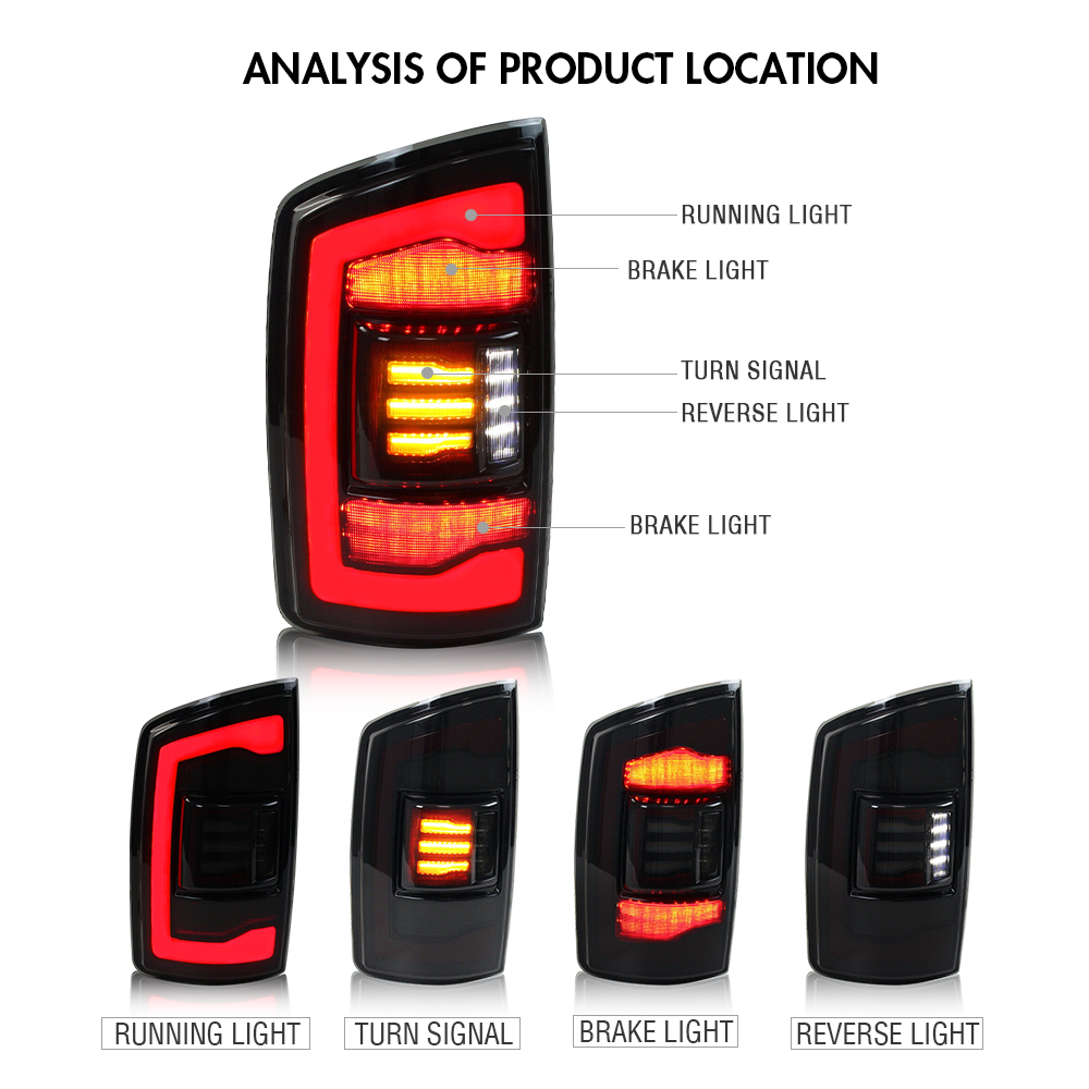 Dodge RAM Tail Lights RAM-B173 For RAM 1500 (02-06) / 2500/3500 (03-06) - View 9