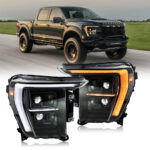Faros delanteros Ford F150 Serie F150-A500 (ABECEDARIO) Para Ford F150 (2021–2023) Lámpara de cabeza - Miniatura de la galería de productos 7